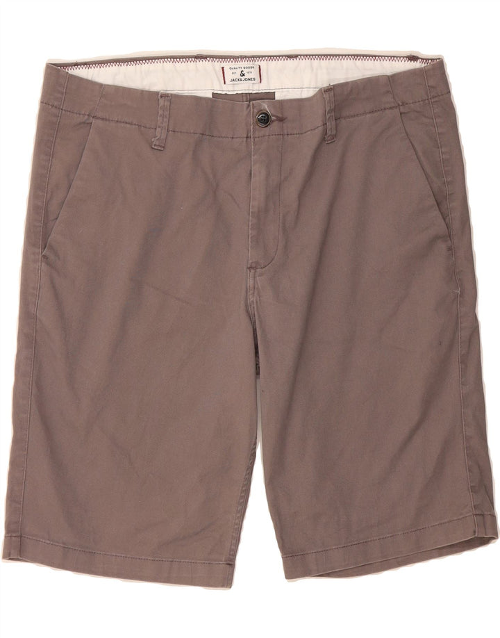 JACK & JONES Mens Chino Shorts XL W40  Grey Cotton Vintage Jack & Jones and Second-Hand Jack & Jones from Messina Hembry 