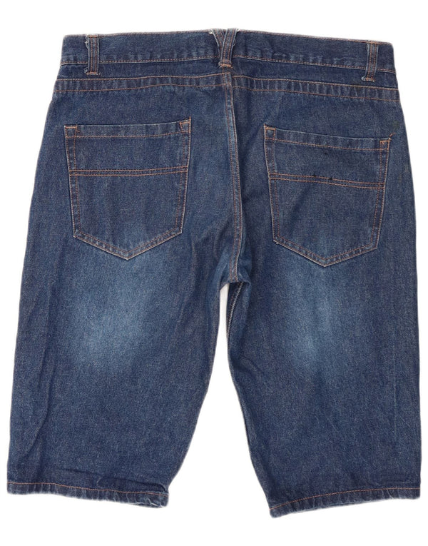 Pierre Cardin Herre Denim Shorts Large W36 Blå Bomuld