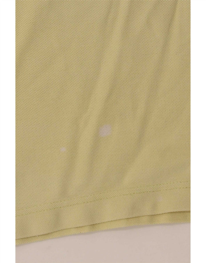 Fila Dame Polo Shirt UK 14 Medium Gul