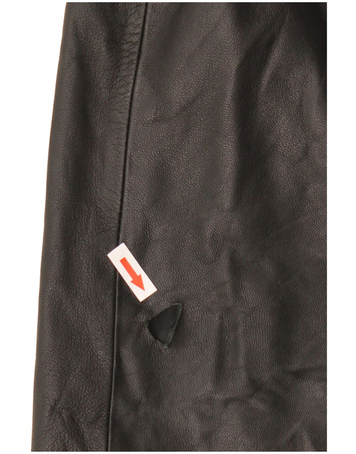 Vintage lædernederdel til kvinder W32 Large Black