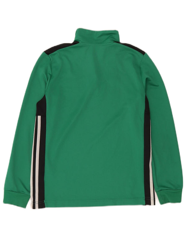 ADIDAS Drenge Grafisk Pullover Træningsdragt Top 11-12 år Grøn Colourblock