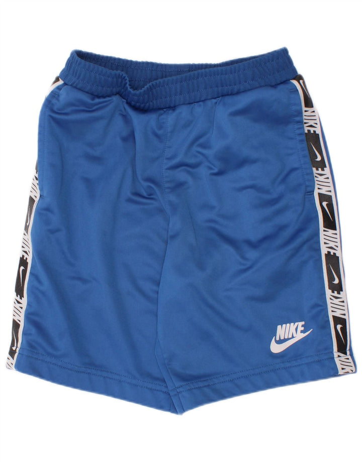 Nike drenge grafiske sportsshorts 6-7 år Large Blue Colourblock Polyester