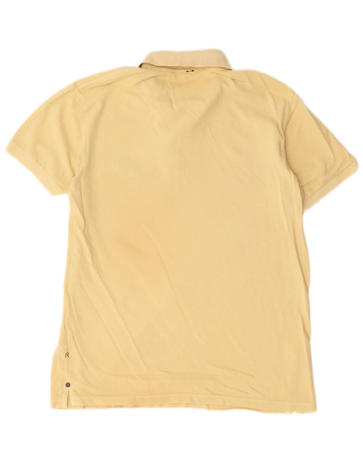 Replay Herre Polo Shirt Stor Gul Bomuld