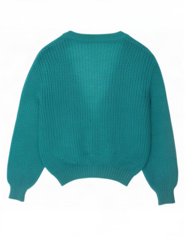 Vintage dame cardigan sweater UK 16 Large Blue