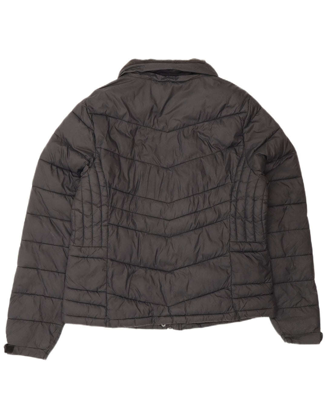 Superdry polstret jakke til kvinder UK 16 Stor sort polychlorid
