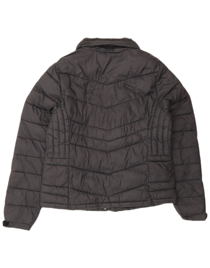 Superdry polstret jakke til kvinder UK 16 Stor sort polychlorid