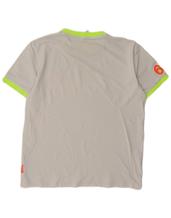 Sun68 Herre Grafisk T-Shirt Top 2XL Grå Bomuld