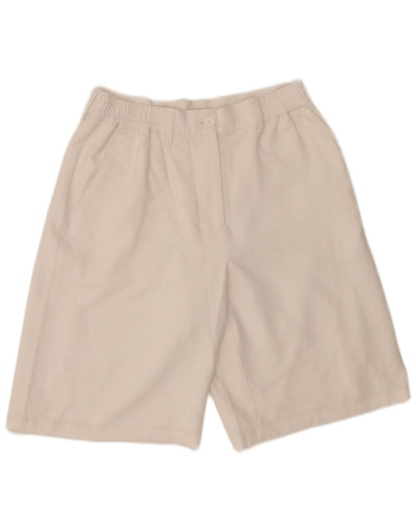French Connection Chino Shorts til kvinder UK 14 Large W34 White Polyester