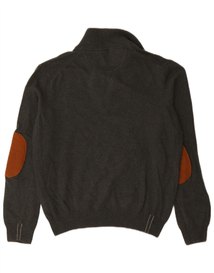 Marlboro Classics Herre Zip Neck Jumper Sweater Medium Grøn Uld