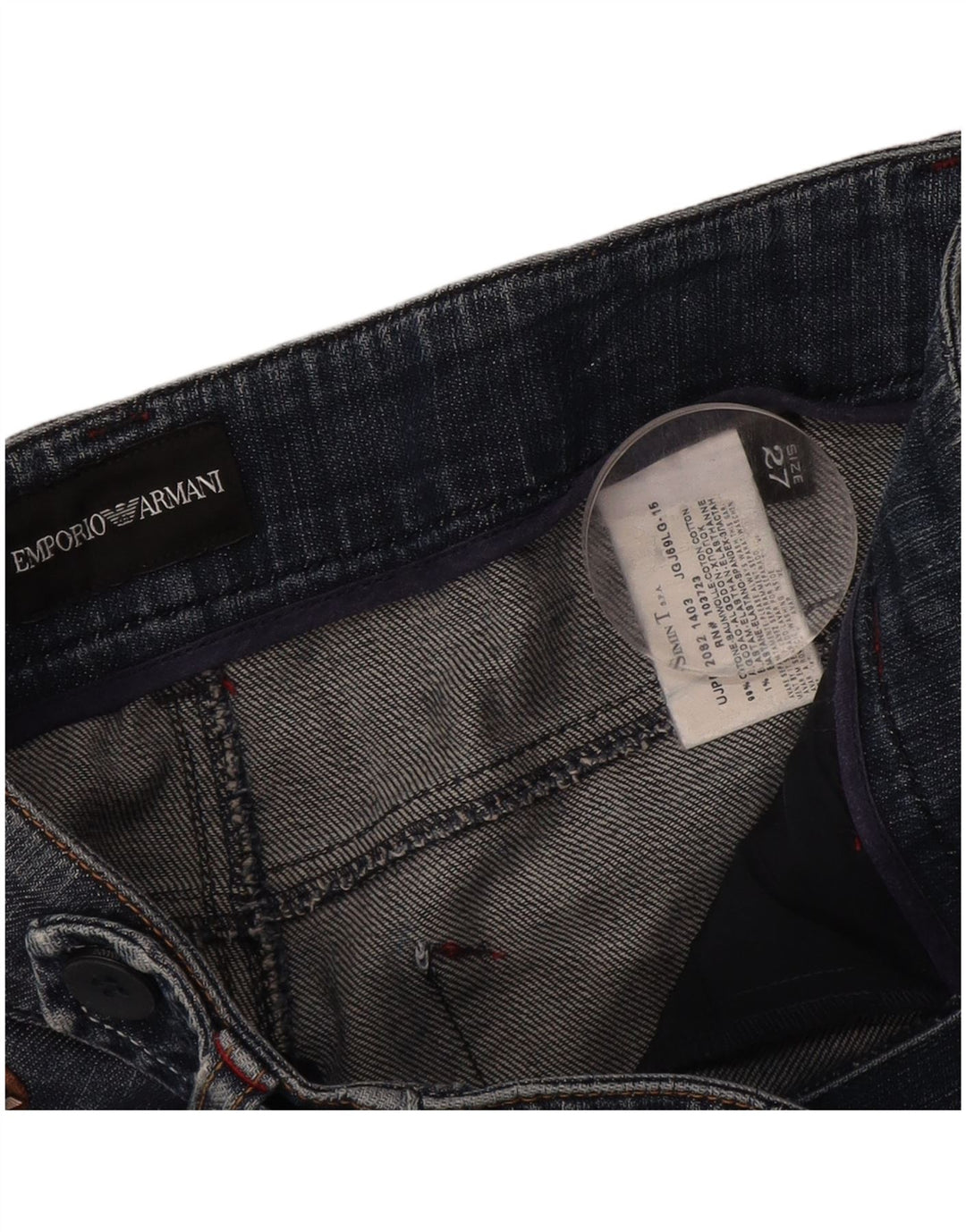 Emporio Armani Dame Bootcut Jeans W27 L29 Blå Bomuld