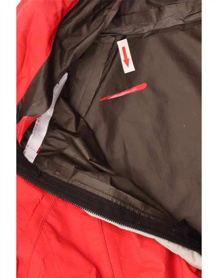 Berghaus Regnjakke med hætte til mænd UK 38 Medium Rød Nylon