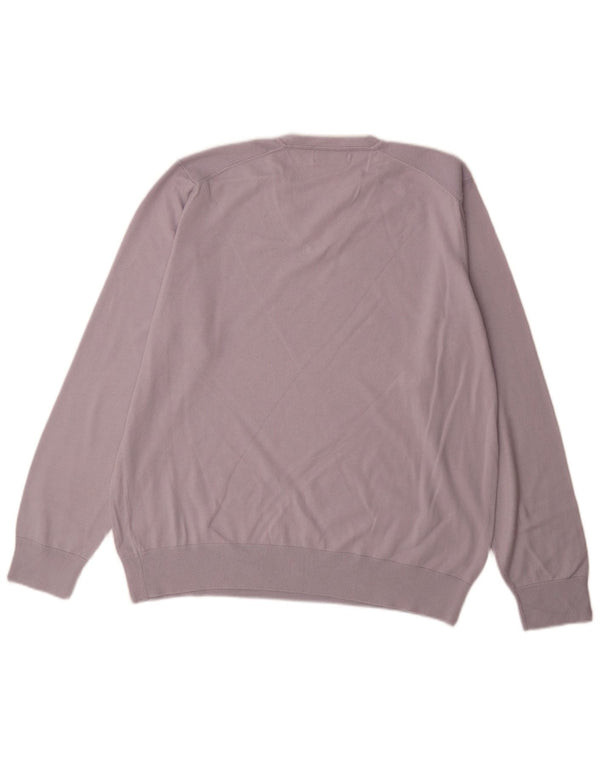 Marks & Spencer Herre Autograph V-hals sweater XL Blå Bomuld
