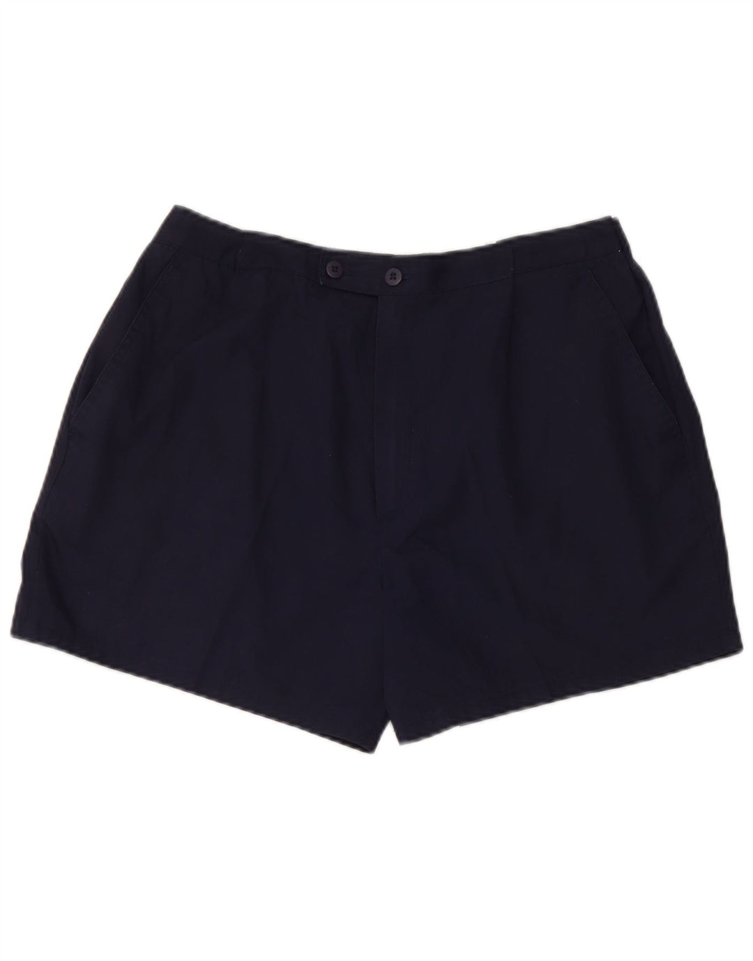 Vintage Chino Shorts til mænd W30 Medium Navy Blue Polyester