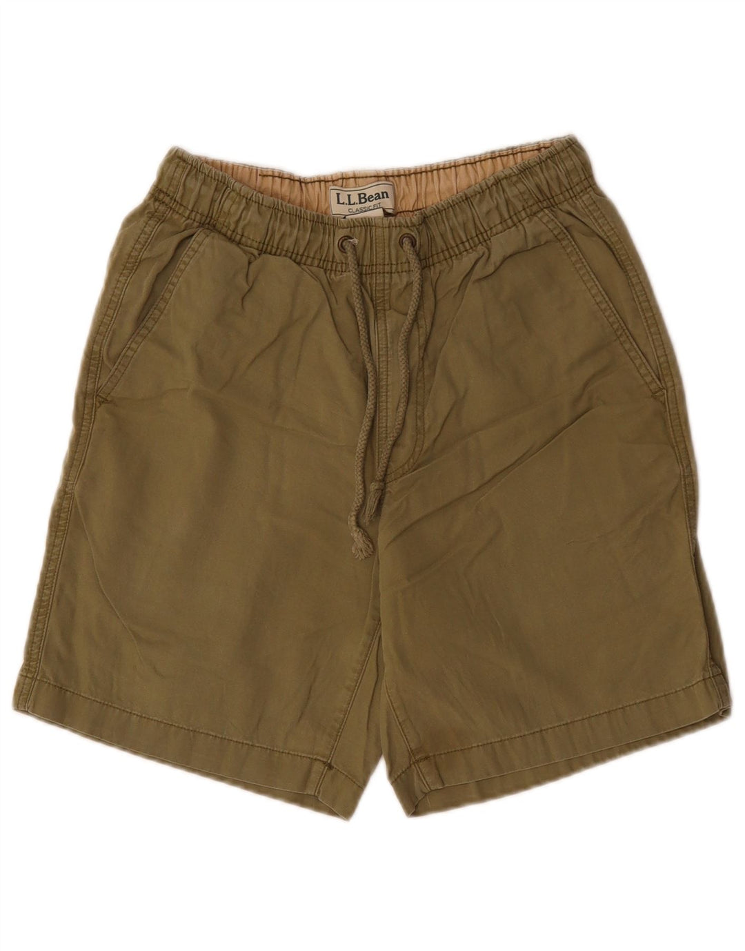 L.L.Bean Herre Classic Fit Shorts Små W27 Khaki Bomuld