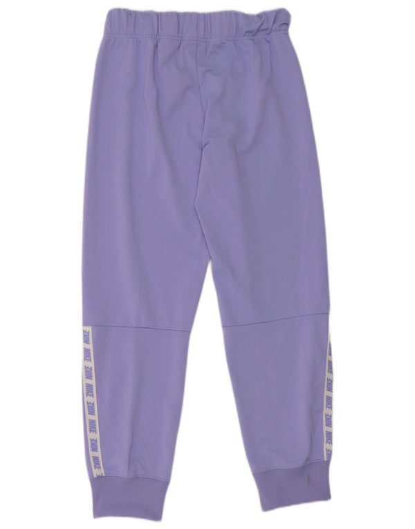 Nike piger grafisk træningsdragt Bukser Joggers 12-13 år Lilla polyester