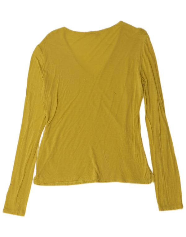 Armani Dame Top Langærmet UK 14 Medium Gul