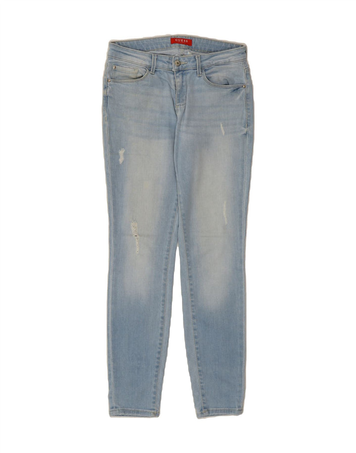 GUESS Womens Skinny Jeans W27 L30 Blue Cotton Vintage Guess and Second-Hand Guess from Messina Hembry 