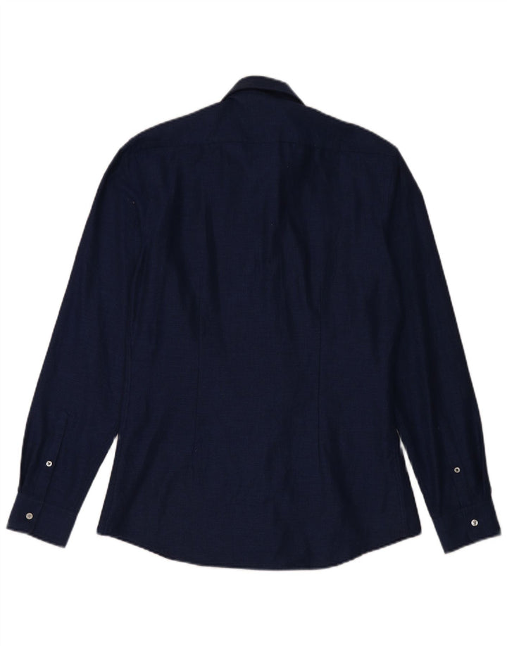 Zara Herre Slim Fit skjorte Medium marineblå bomuld