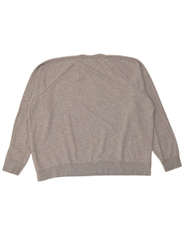 Nike Oversized Sweatshirt Jumper UK 20 2XL Grå Flecked Bomuld