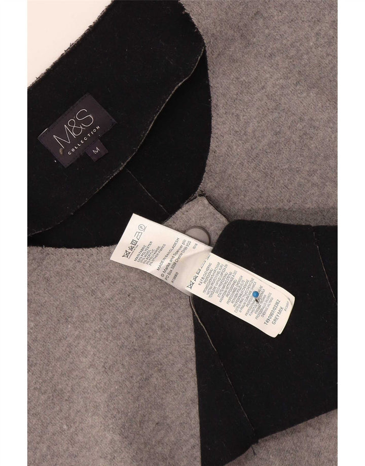 Marks & Spencer Dame Longline Cardigan Sweater UK 14 Medium Grey