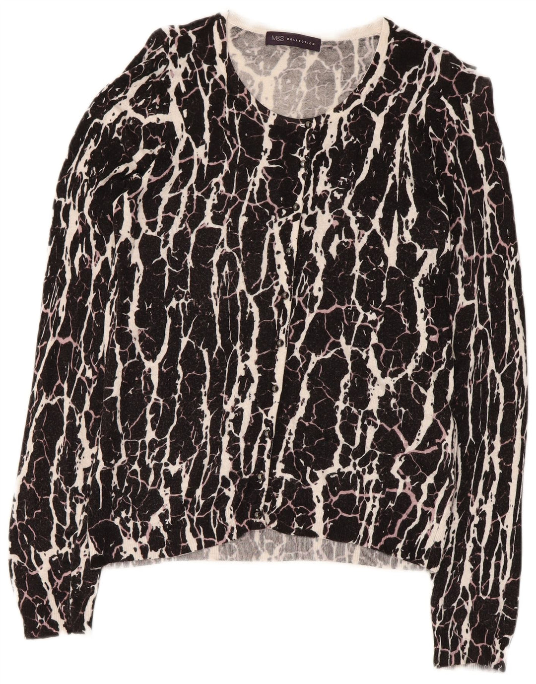 Marks & Spencer Dame Boat Neck Jumper Sweater UK 8 Small Black