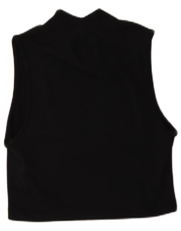 Nike Womens Crop Grafisk Vest Top UK 10 Small Black Bomuld