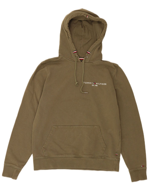 Tommy Hilfiger Herre hættetrøje Jumper Medium Khaki Bomuld