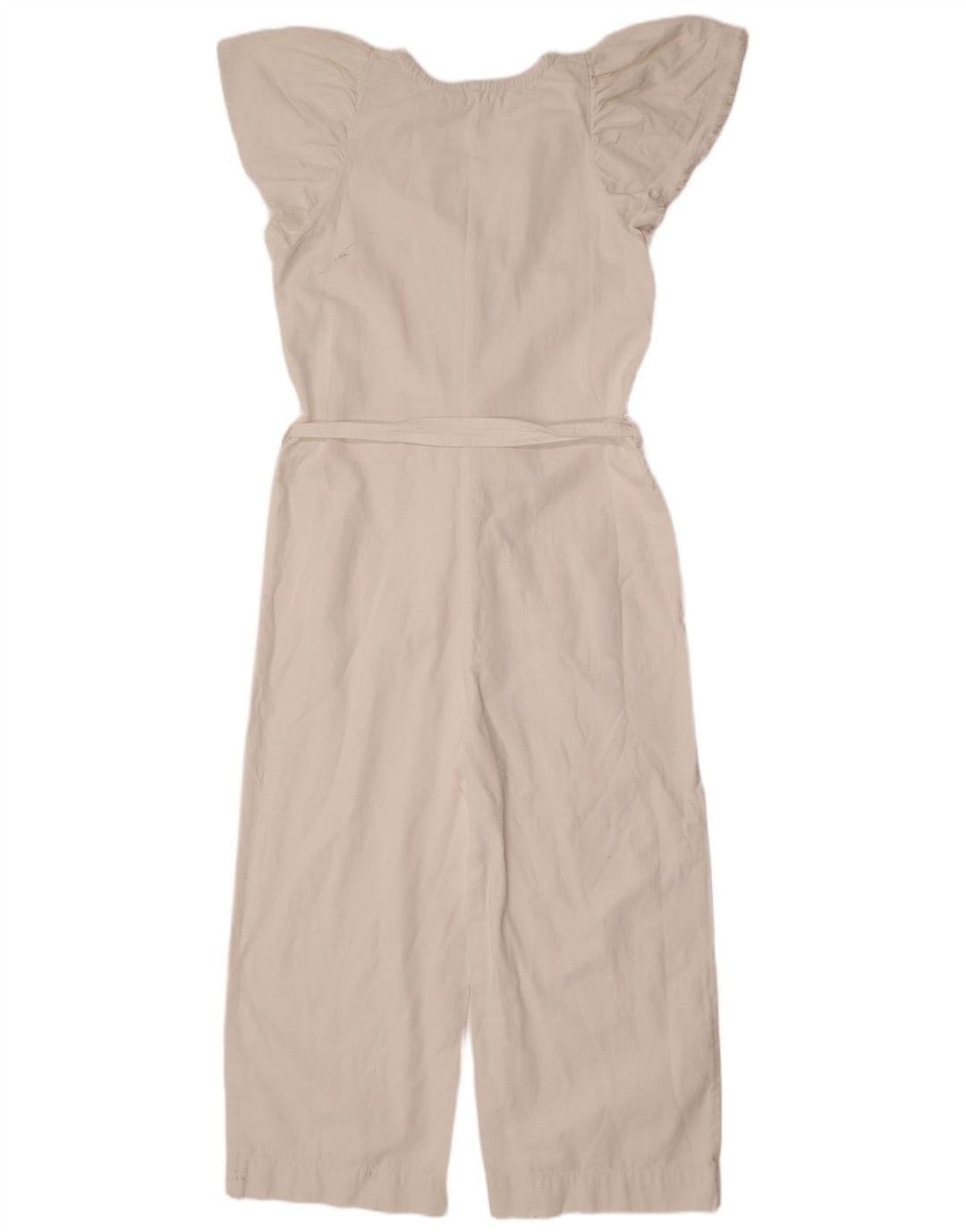 Zara Jumpsuit UK 12 Medium White Bomuld