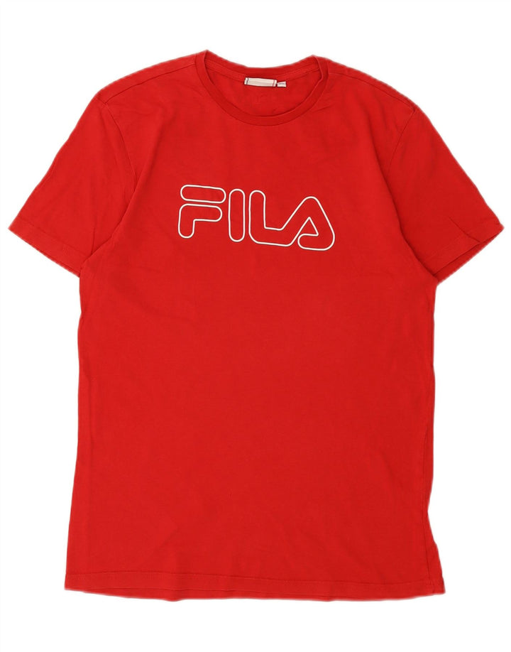 FILA Herre grafisk T-shirt Top XS Rød