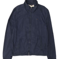 Tommy Hilfiger Herre Bomber Jacket UK 42 XL Navy Blue Bomuld