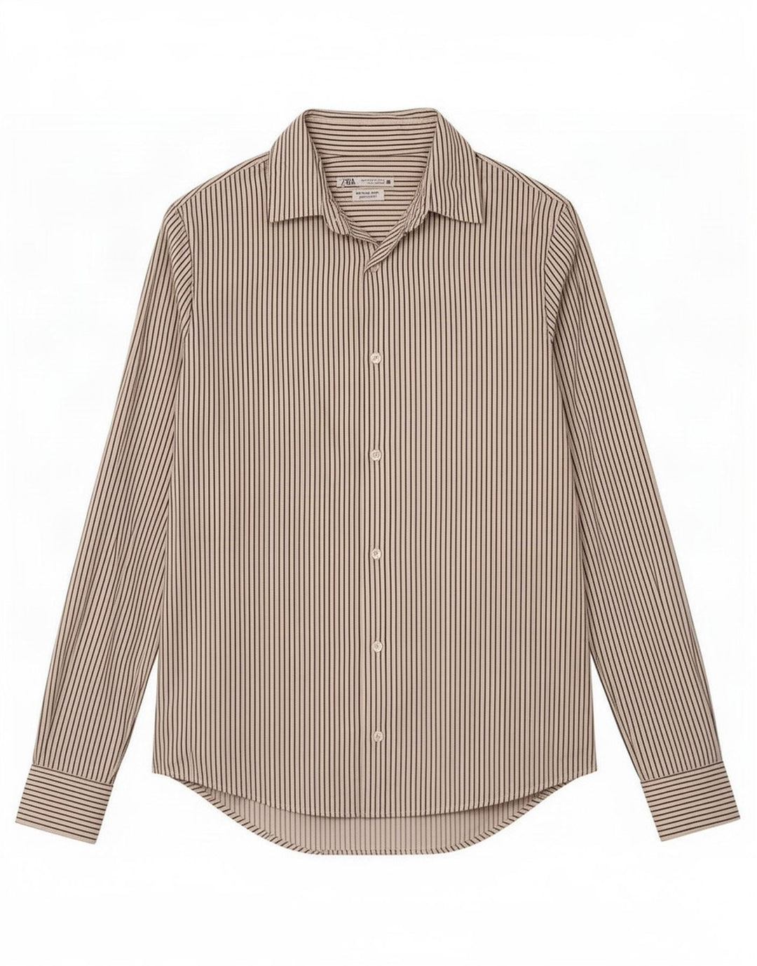 Zara Herre Super Slim Fit skjorte Medium White Nålestribe