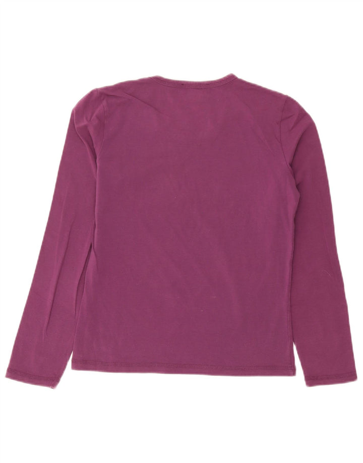 Marlboro Classics Dame Grafisk Top Langærmet UK 12 Medium Lilla