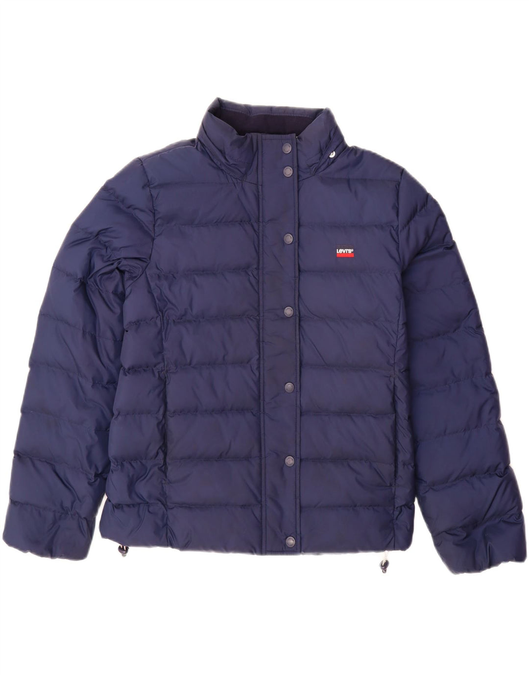 LEVI'S Oversized hættejakke til kvinder UK 10 Small Navy Blue