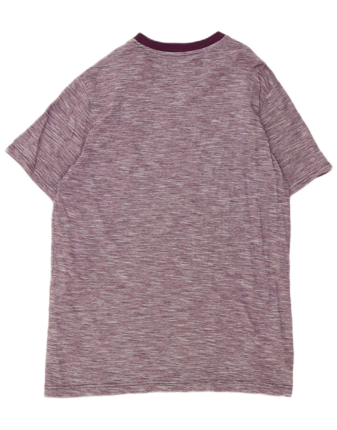 Penguin Herre T-Shirt Top Stor Lilla Flecked Bomuld