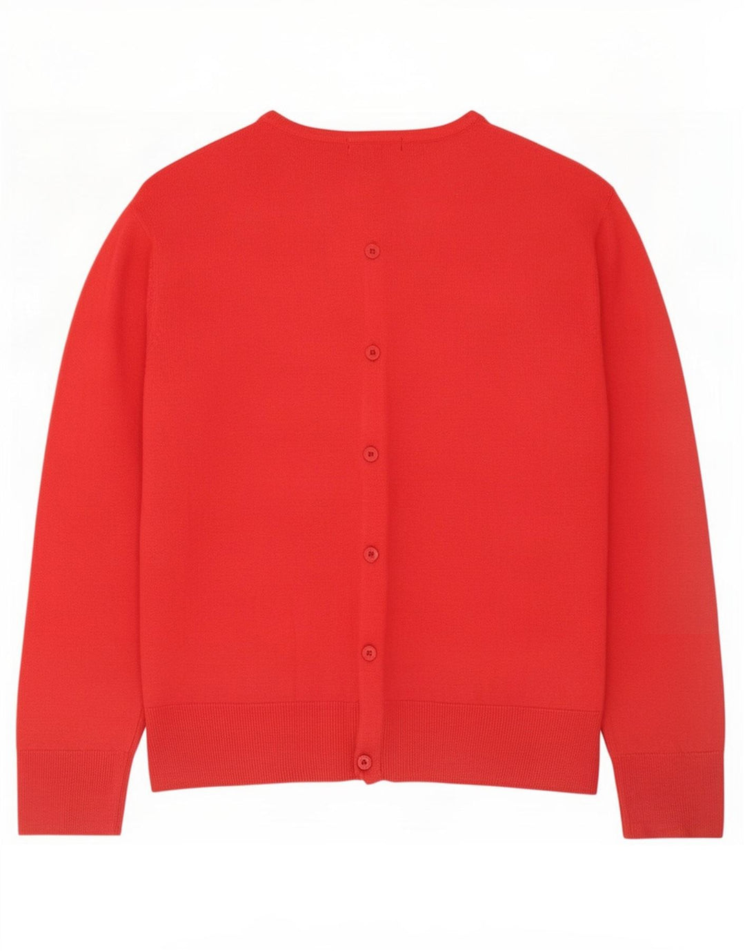 Marks & Spencer Dame Cardigan Sweater UK 12 Medium Rød Akryl