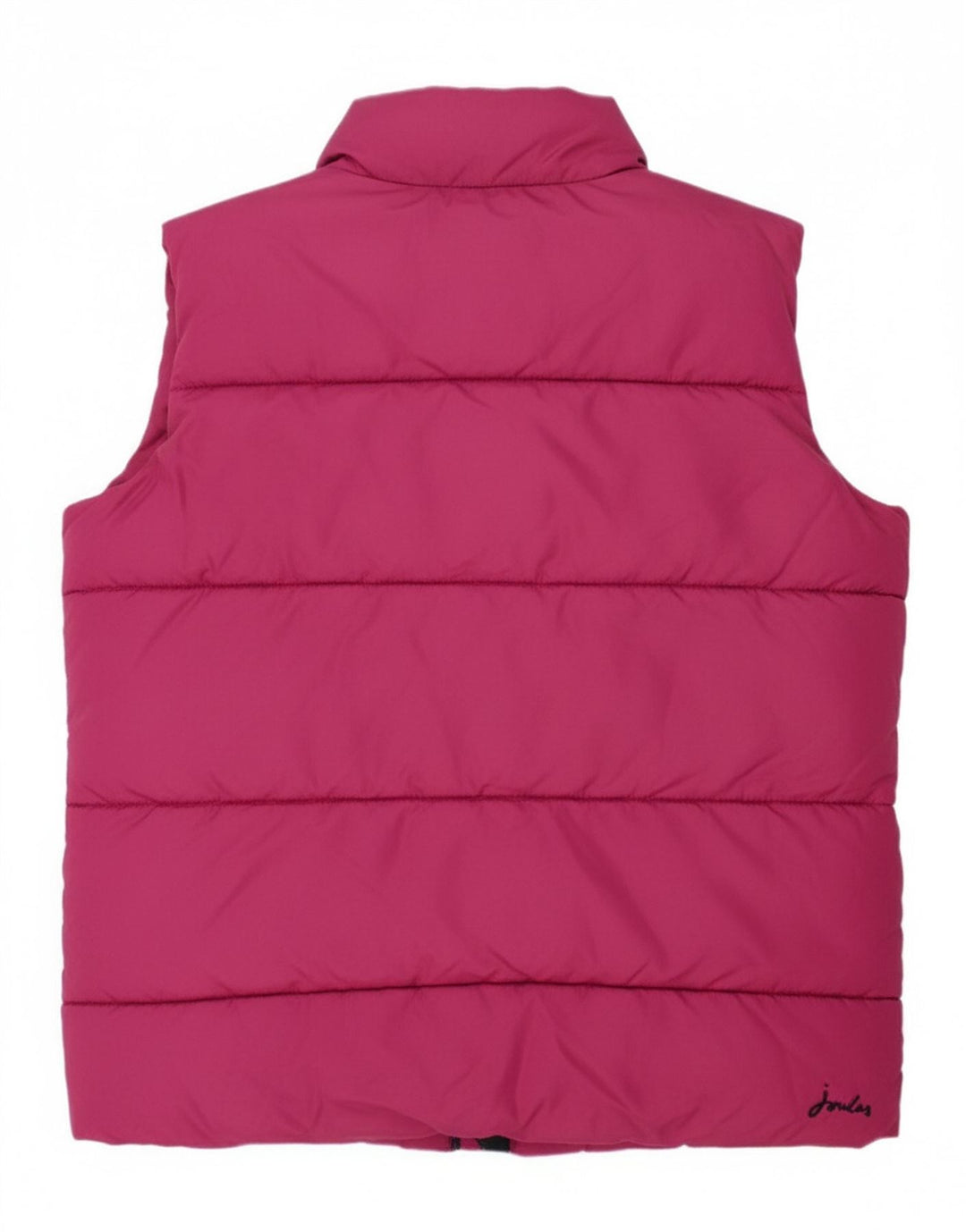 JOULES Girls Padded Gilet 7-8 Years Burgundy Polyester