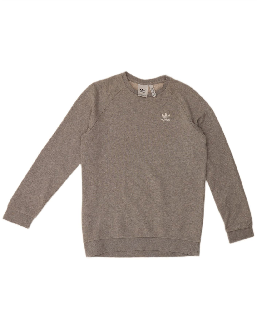 Adidas Sweatshirt til mænd, lille grå bomuld