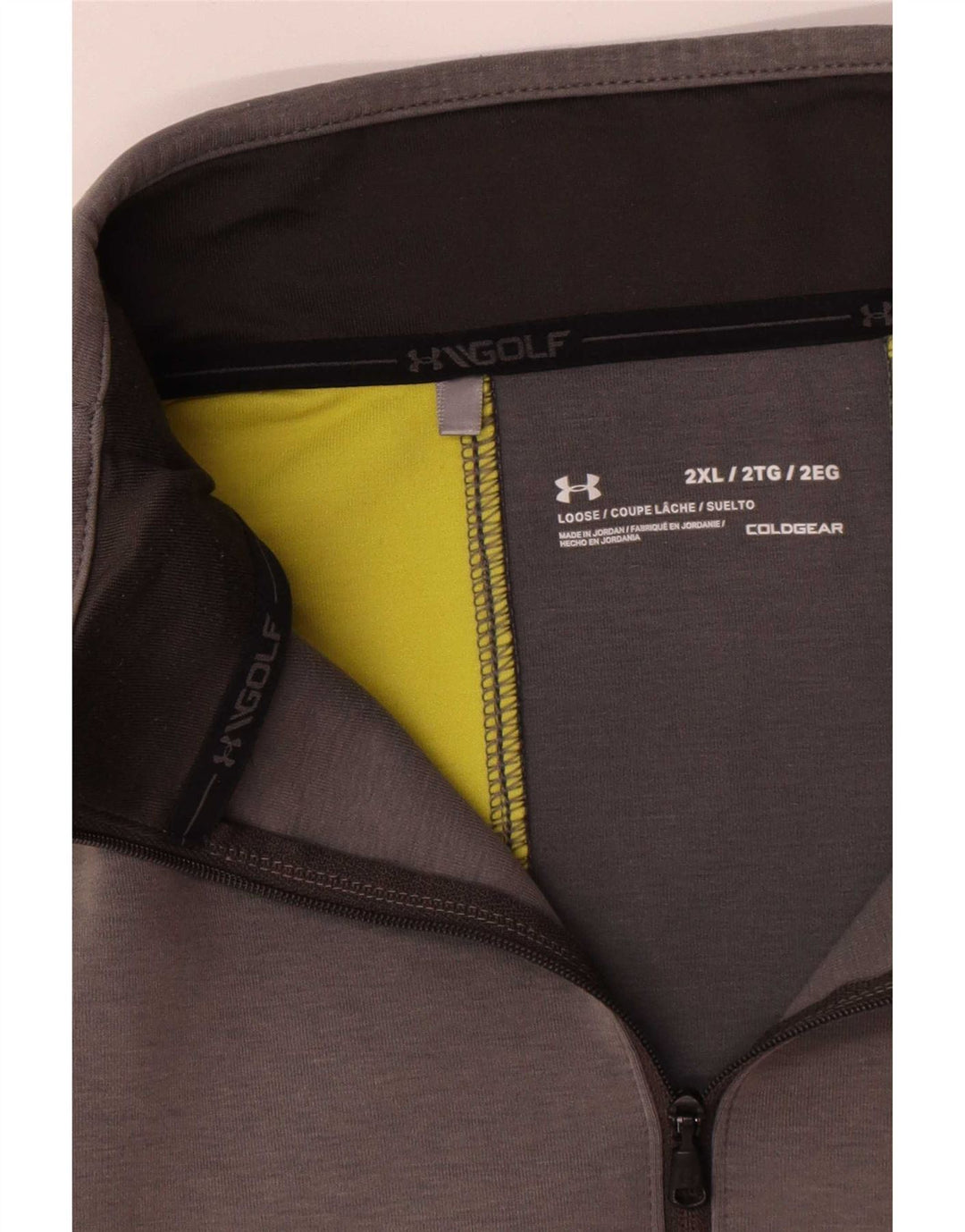 Under Armour Herre Cold Gear Pullover Træningsdragt Top 2XL Grå Colourblock