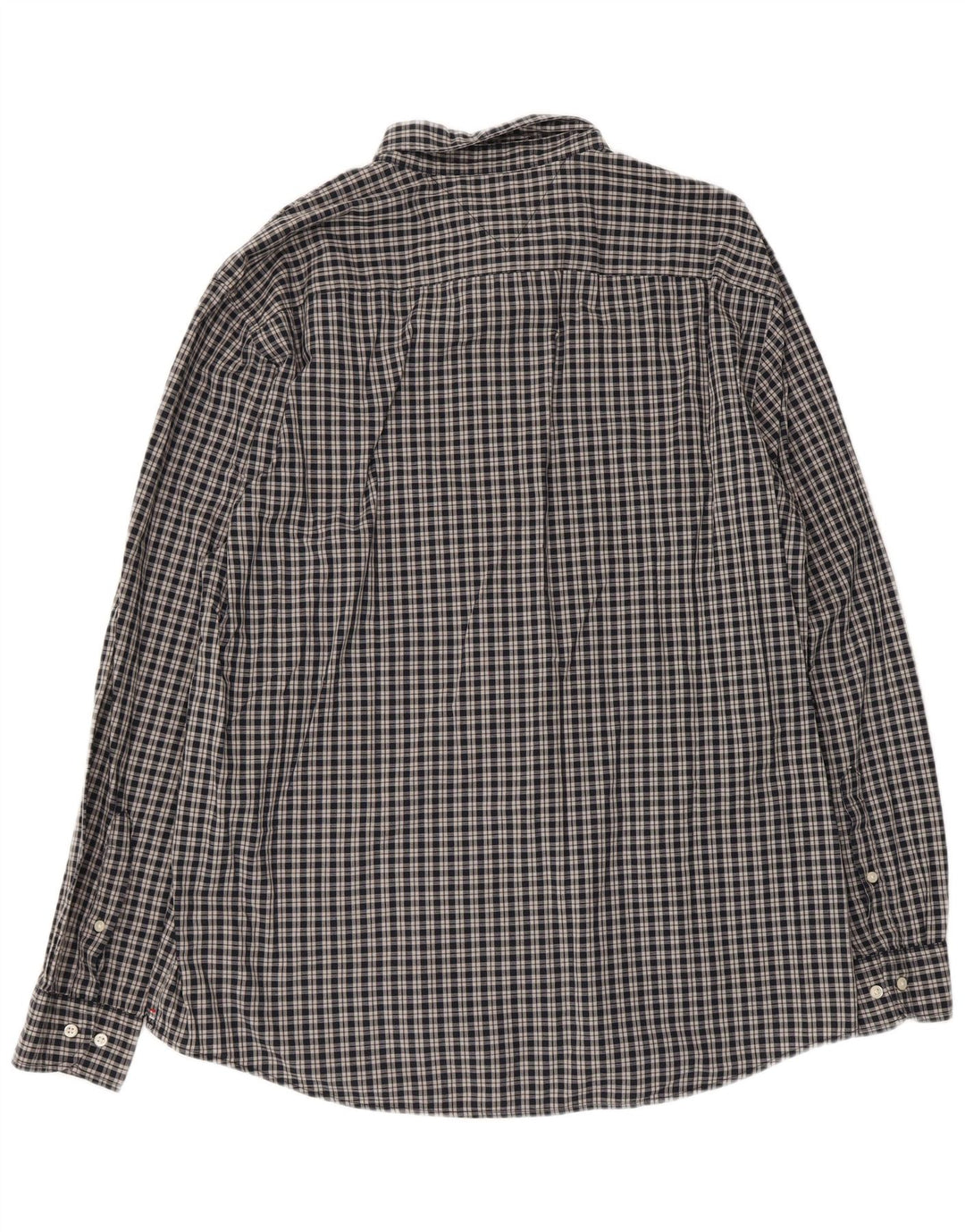 Tommy Hilfiger Herre Regular Fit skjorte 2XL Grå ternet bomuld