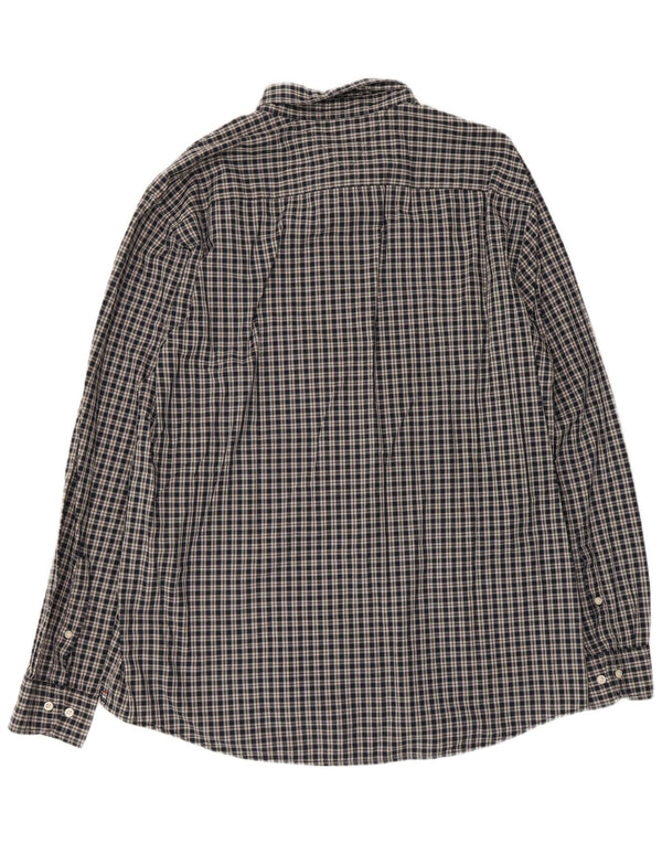 Tommy Hilfiger Herre Regular Fit skjorte 2XL Grå ternet bomuld