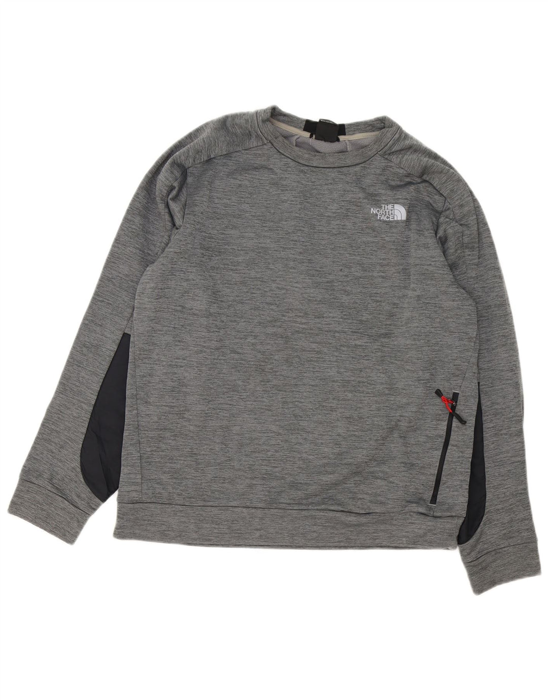 The North Face Herre Sweatshirt Jumper Large Grå Colourblock Polyester