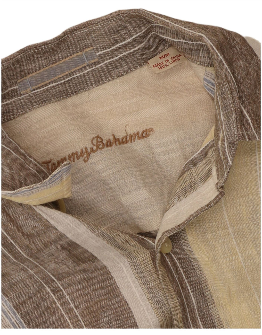 Tommy Bahama Herreskjorte Medium Beige Stribet hør