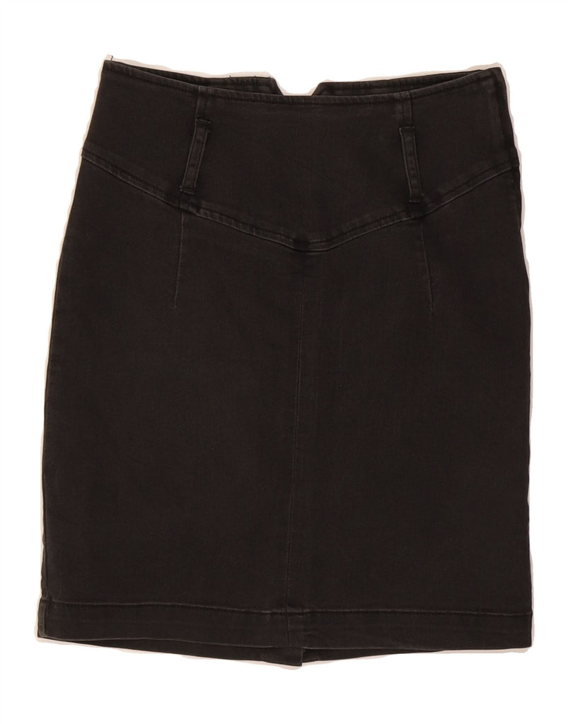 FREE PEOPLE Womens Denim Skirt US 0 XS W24 Black Cotton Vintage Free People and Second-Hand Free People from Messina Hembry 