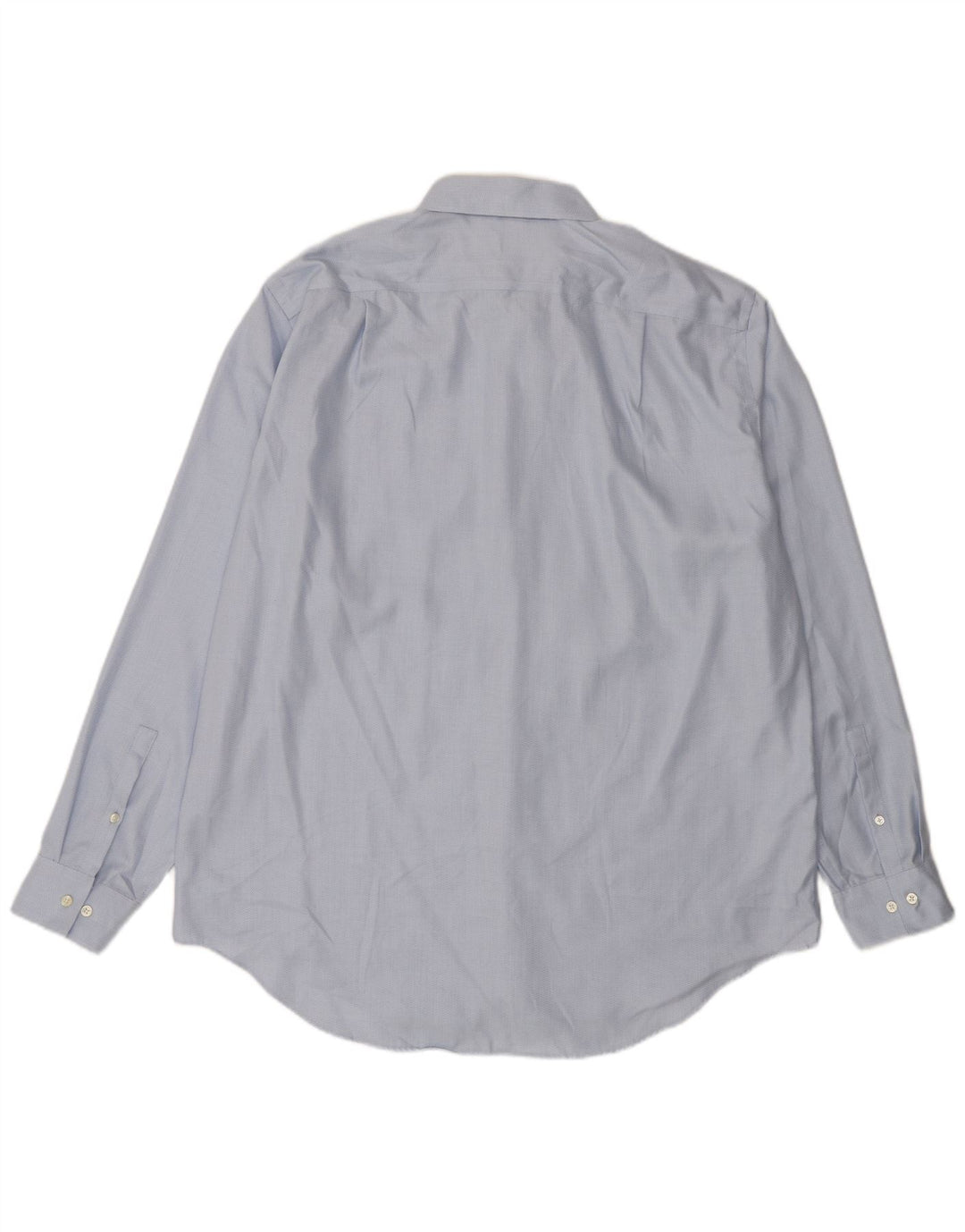 Calvin Klein Herre NON - IRON Slim Shirt Størrelse 18 2XL Blå Bomuld