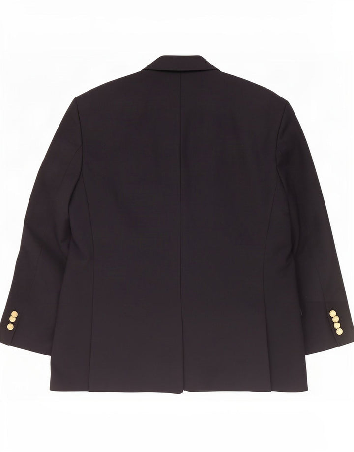 St Michael Herre kort dobbeltradet blazerjakke UK 40 Medium Navy Blue