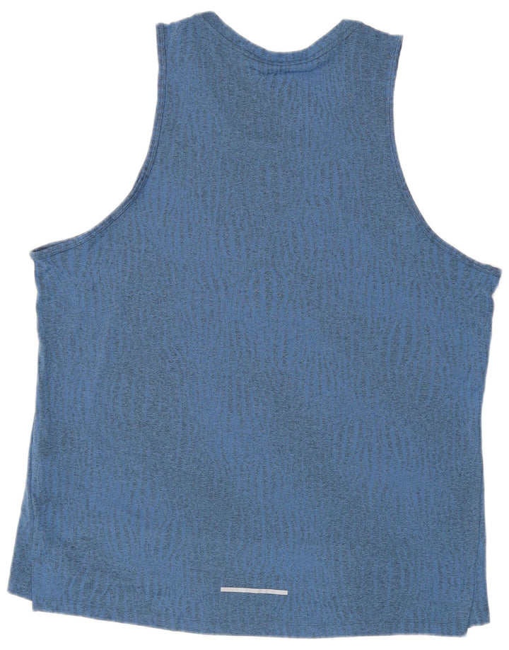 Nike Herre Dri Fit Vest Top XL Blå Polyester