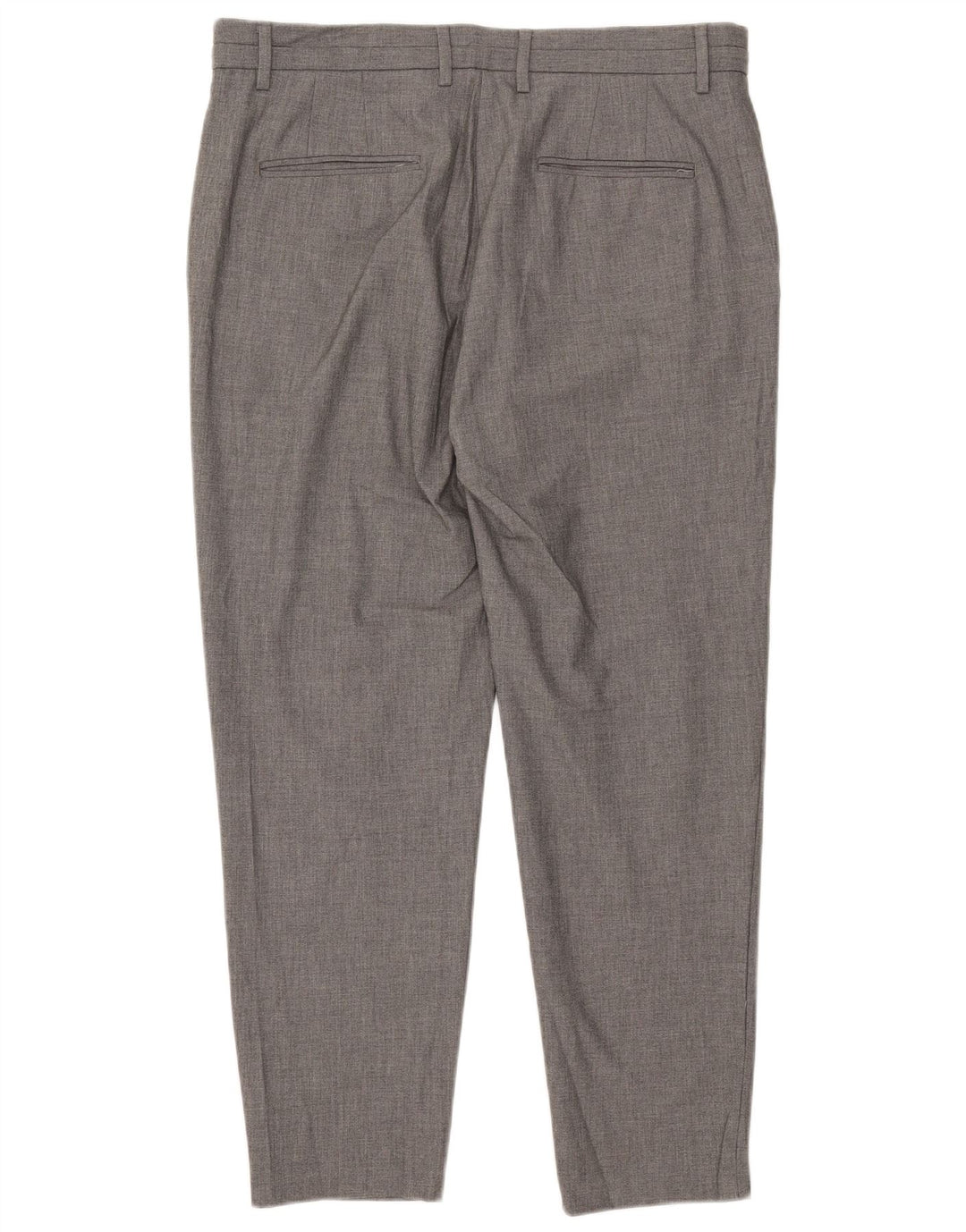 Zara Herre Slim Chino Bukser XL W34 L30 Grå Polyester