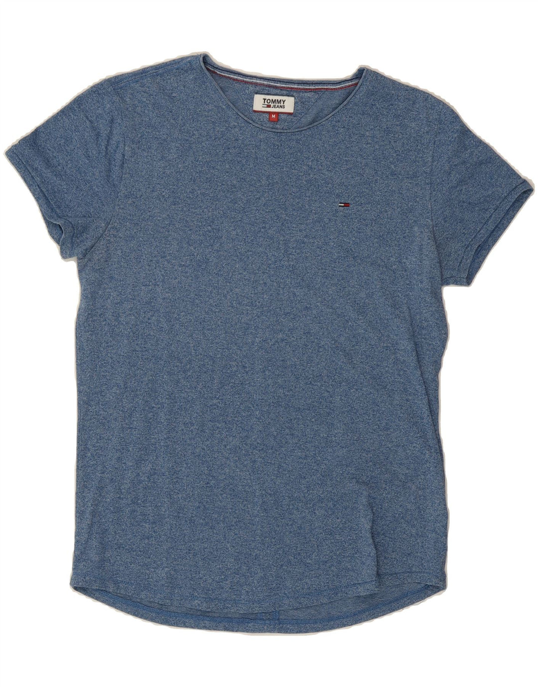 TOMMY HILFIGER Womens T-Shirt Top UK 14 Medium Blue Cotton Vintage Tommy Hilfiger and Second-Hand Tommy Hilfiger from Messina Hembry 