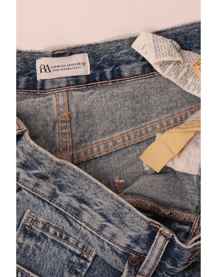 Zara Dame Maxi Denim Nederdel Medium W28 Blå Bomuld