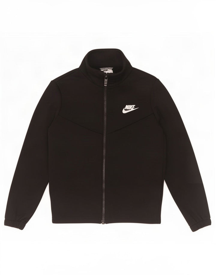 Nike drenge grafisk træningsdragt topjakke 8-9 år Lille sort polyester